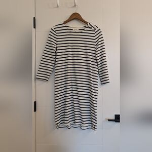 Madewell nautical striped cotton dress size small